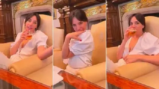 Se conoció un video de Alberto Fernández con Tamara Pettinato en el despacho presidencial de la Casa Rosada