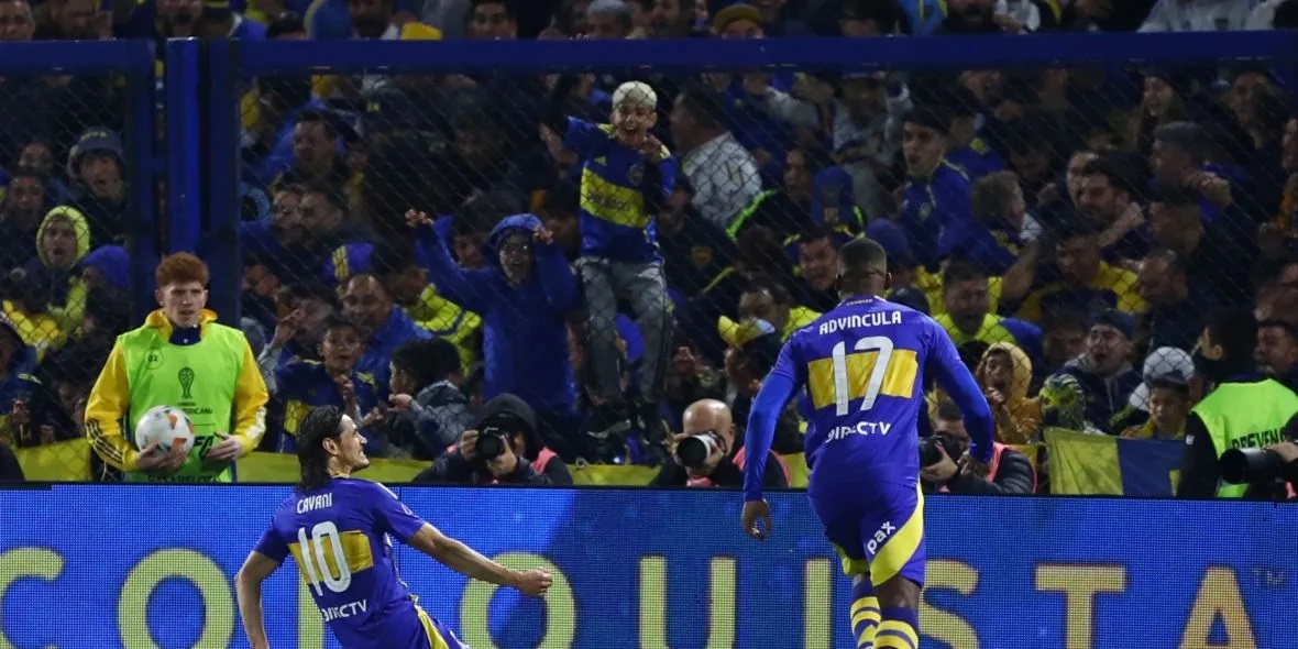 Boca venció a Cruzeiro con gol de Cavani e irá con ventaja a Brasil