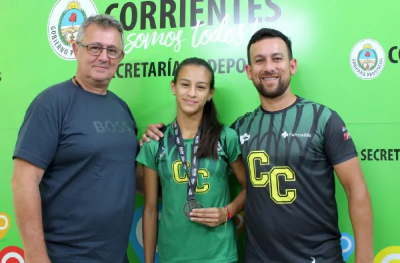 Terrile recibió a la campeona argentina de la U20 Brenda Insaurralde