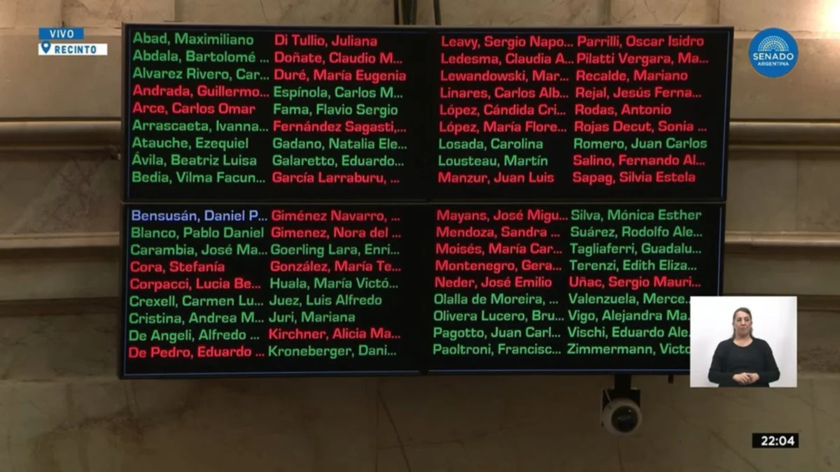 El Senado rechazó el proyecto de ficha limpia 