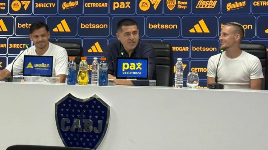 Boca presentó a Santiago Ascacíbar y Ángel Romero como los nuevos refuerzos